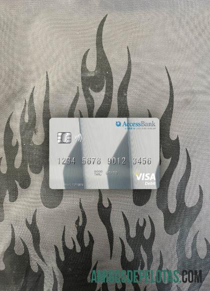 Liberia Access bank visa Debit kartu tampilan foto depan pratinjau