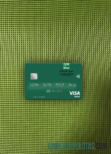 Libya Sahara bank visa Debit kartu tampilan foto depan makering