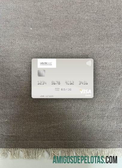 Liechtenstein Valartis bank visa Debit kartu tampilan foto depan desain