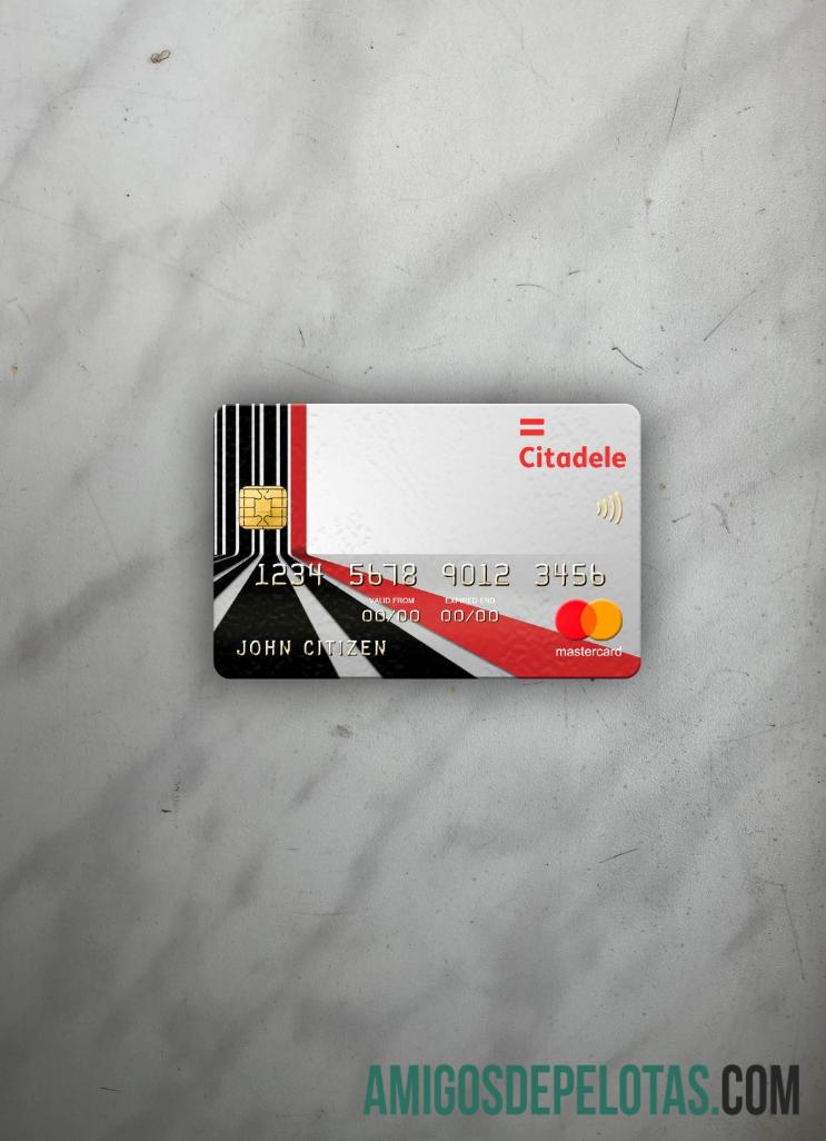 Lituania (Litva) Citadele bank mastercard tampilan foto depan pratinjau