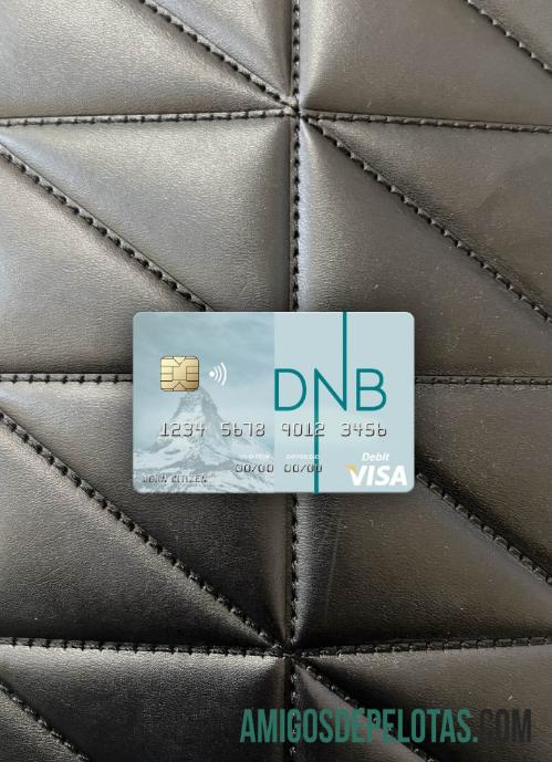 Lituania DNB bank visa Debit kartu tampilan foto depan sampel
