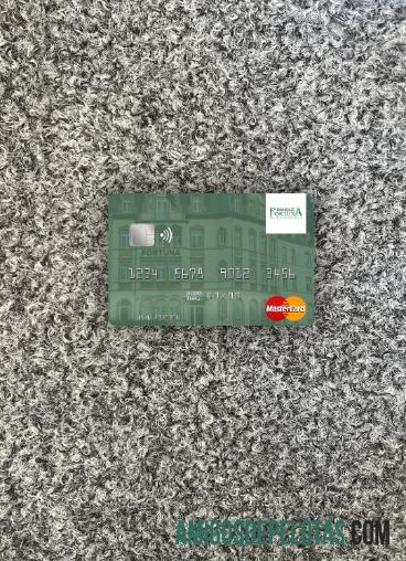 Luksemburg Banque Fortuna mastercard tampilan foto depan sampel