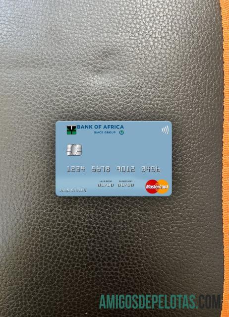 Madagaskar bank of Africa mastercard tampilan foto depan desain