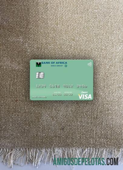 Madagaskar bank of Africa visa Debit kartu tampilan foto depan makering