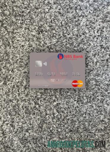 Malawi NBS bank mastercard tampilan foto depan desain