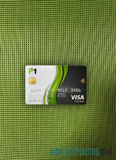 Malaysia Packet 1 Jaringan bank visa electron kartu tampilan foto depan templat