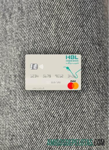 Maladewa Habib bank Limited mastercard tampilan foto depan desain