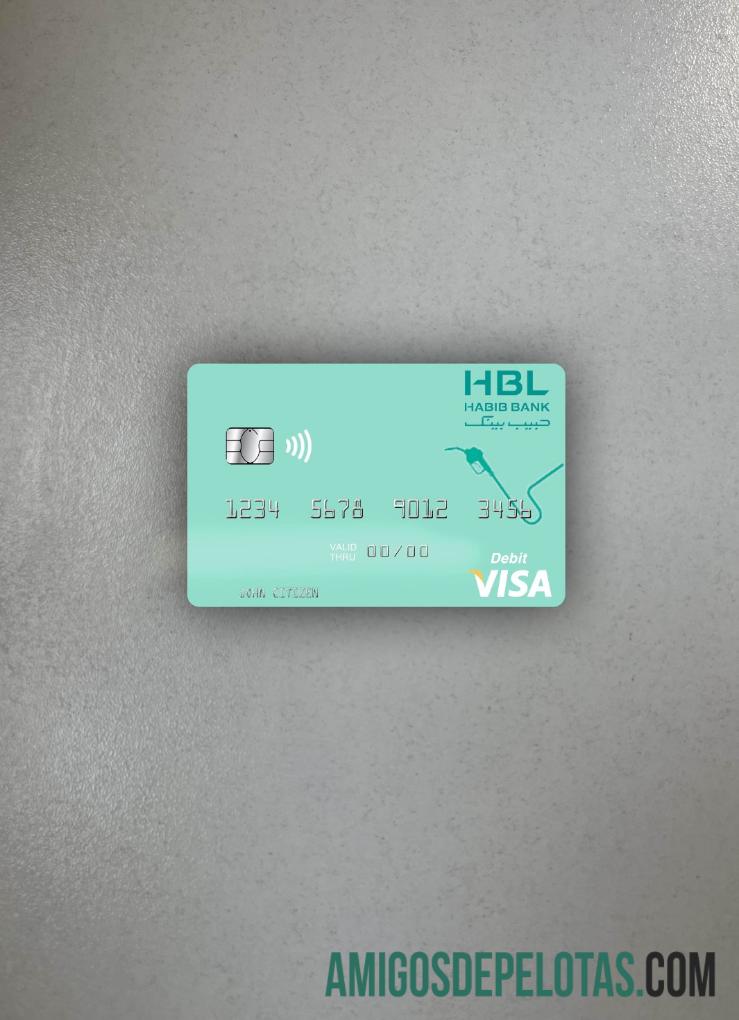 Maladewa Habib bank Limited visa Debit kartu tampilan foto depan desain