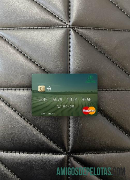 Mauritania Chinguitty bank mastercard tampilan foto depan sampel