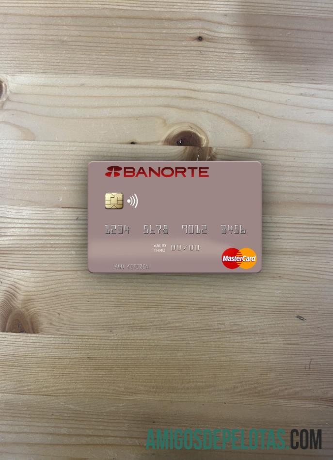 Meksiko Banorte bank mastercard tampilan foto depan templat