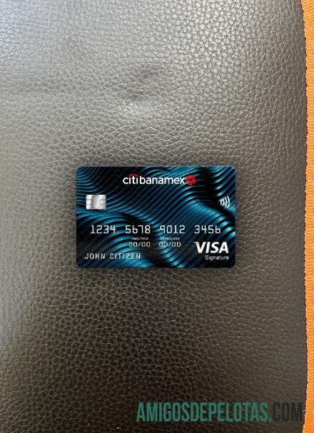 Meksiko Citibanamex bank visa Tanda Tangan kartu tampilan foto depan makering