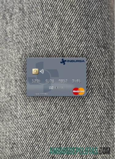 Meksiko Grupo Financiero Inbursa mastercard tampilan foto depan templat