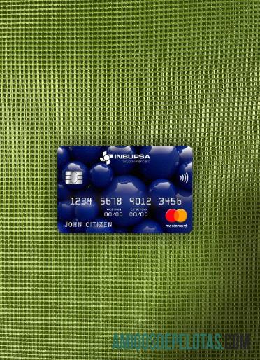 Meksiko Inbursa bank mastercard tampilan foto depan templat