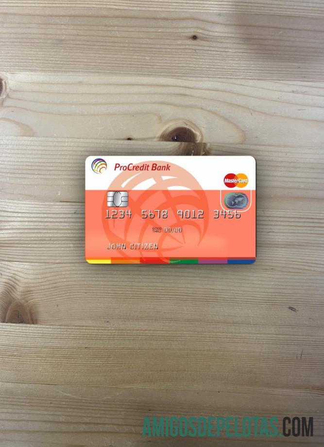 Moldova ProCredit bank MasterCard 1 tampilan foto depan pratinjau