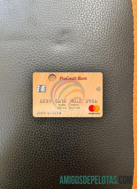 Moldova ProCredit bank mastercard 2 tampilan foto depan sampel