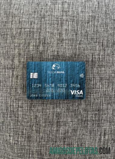 Moldova Victoriabank visa classic kartu tampilan foto depan pratinjau