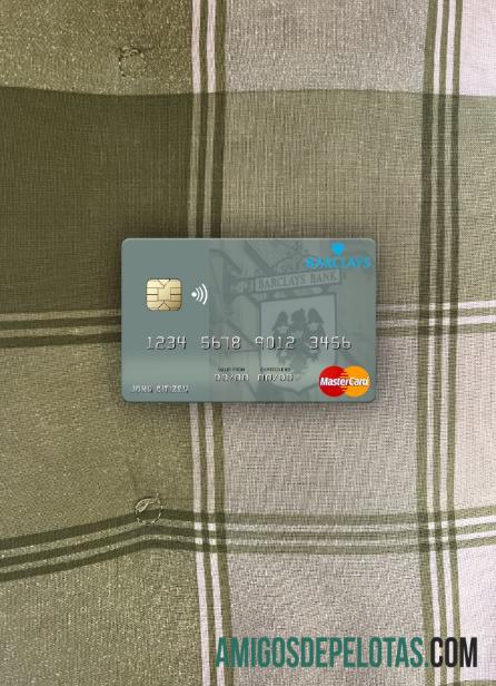 Monako Barclays bank PLC mastercard tampilan foto depan pratinjau