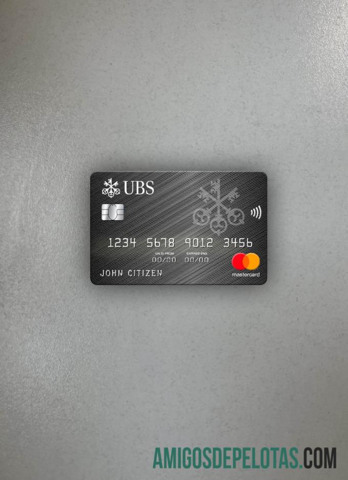 Monako UBS bank mastercard tampilan foto depan makering