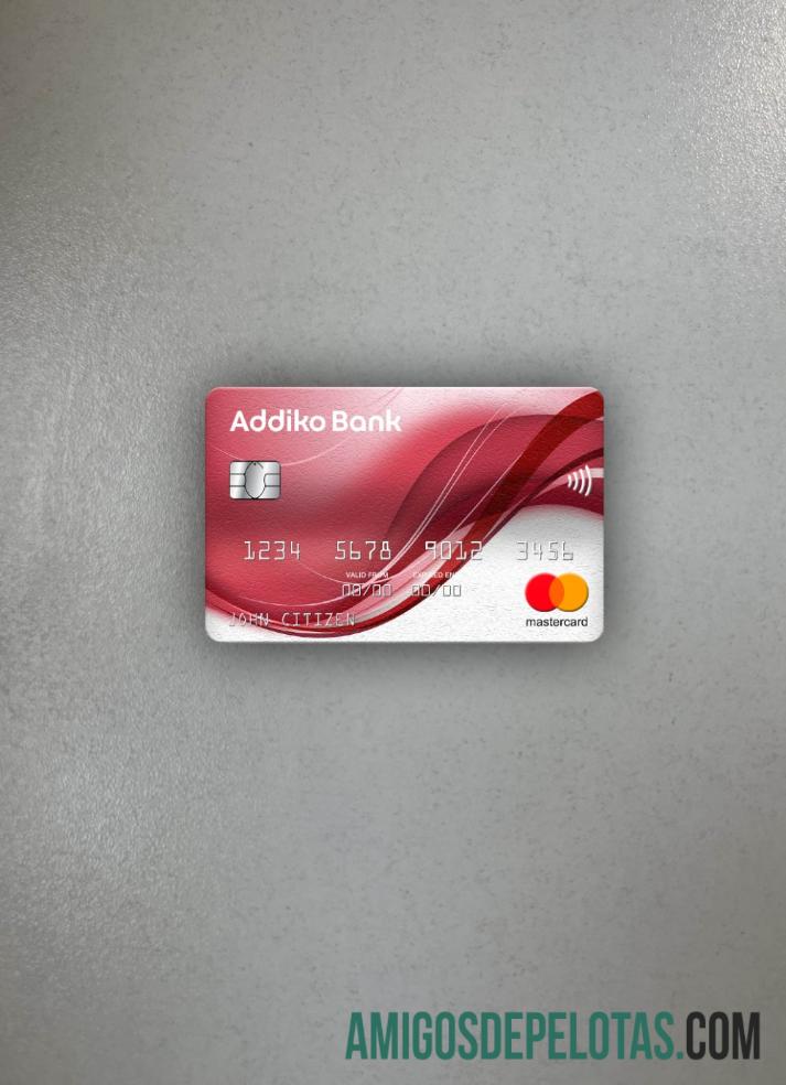 Montenegro Addiko bank mastercard tampilan foto depan makering