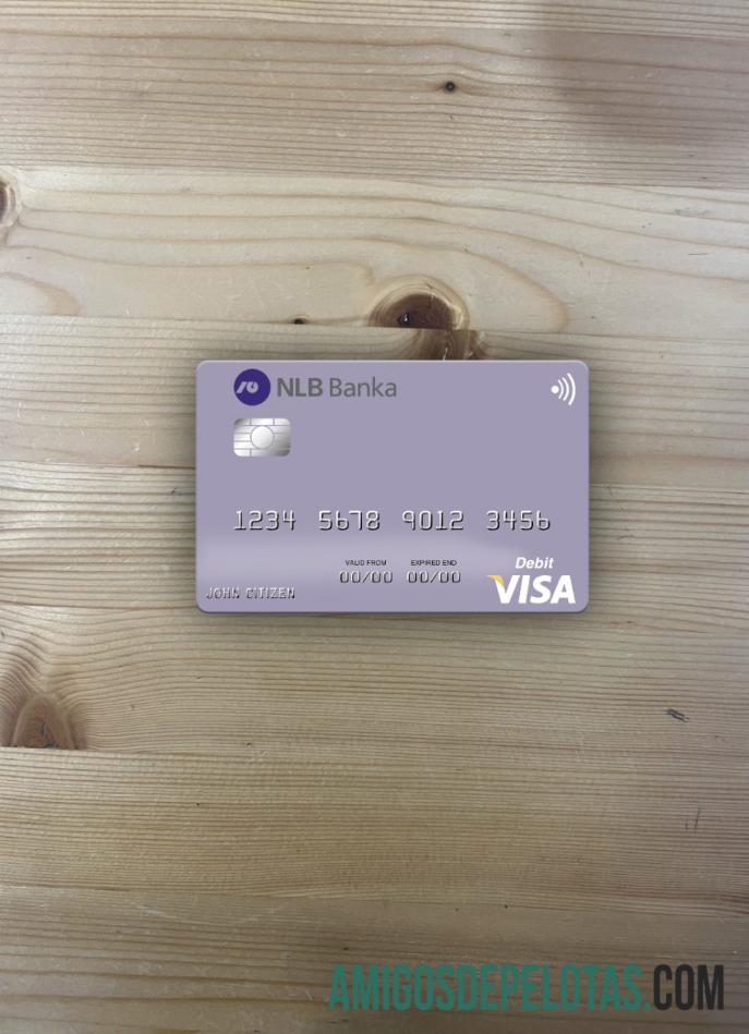Montenegro NLB Banka a.d. Podgorica visa Debit kartu tampilan foto depan makering