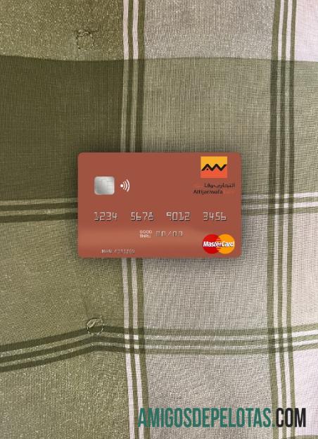 Maroko Attijariwafa bank mastercard tampilan foto depan pratinjau