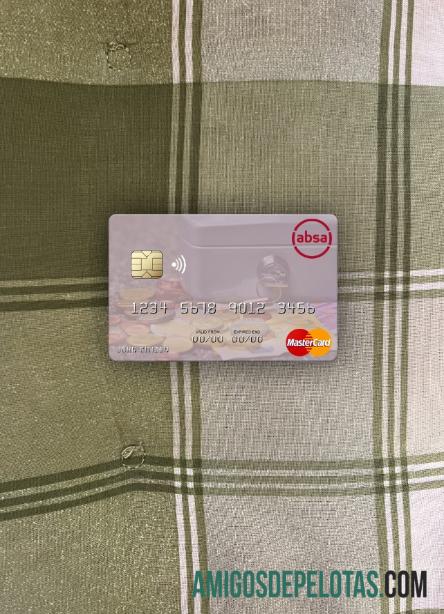 Mozambik Absa bank Mozambik mastercard tampilan foto depan desain