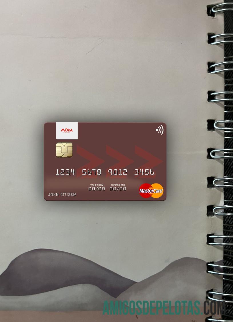 Mozambik Banco Moza mastercard tampilan foto depan makering