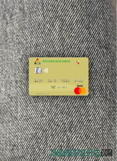 Myanmar Innwa bank Limited mastercard tampilan foto depan pratinjau