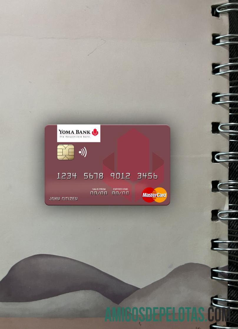 Myanmar Yoma bank mastercard tampilan foto depan desain
