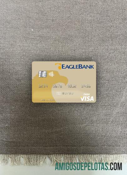 Nauru Eagle bank Inc visa Debit kartu tampilan foto depan desain