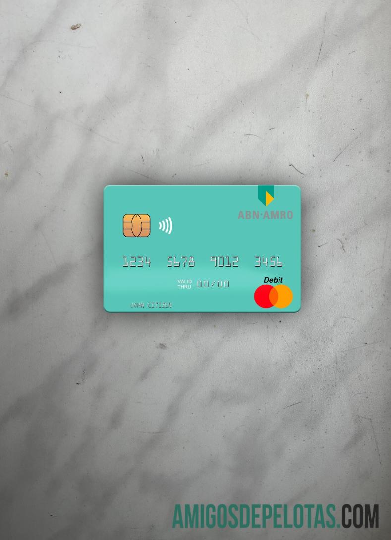 Belanda ABN AMRO bank mastercard tampilan foto depan sampel