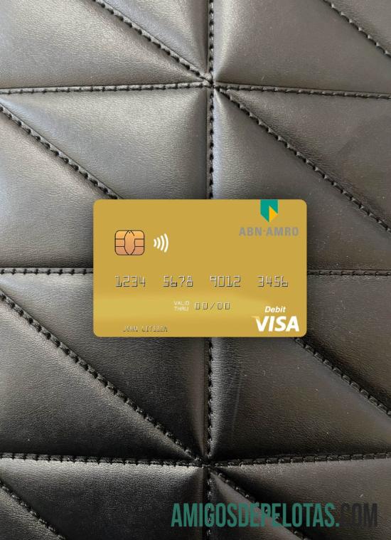 Belanda ABN AMRO bank visa Debit kartu tampilan foto depan pratinjau