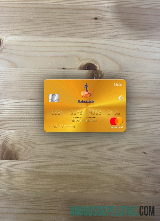 Belanda Rabobank mastercard gold tampilan foto depan makering