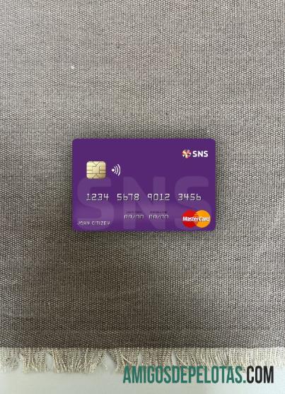 Belanda SNS bank mastercard tampilan foto depan sampel