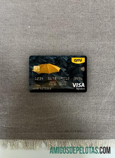 Selandia Baru Ami asuransi Limited bank visa Tanda Tangan kartu tampilan foto depan templat