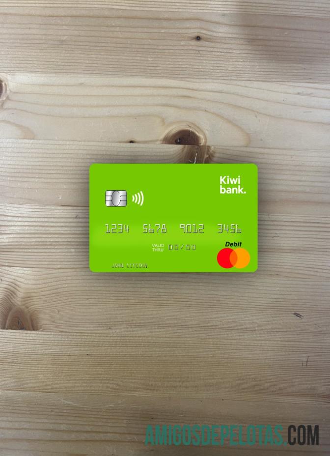 Selandia Baru Kiwibank mastercard tampilan foto depan templat