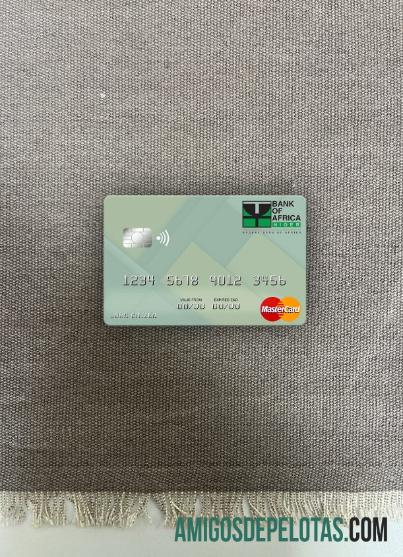 Niger bank of Africa mastercard tampilan foto depan pratinjau