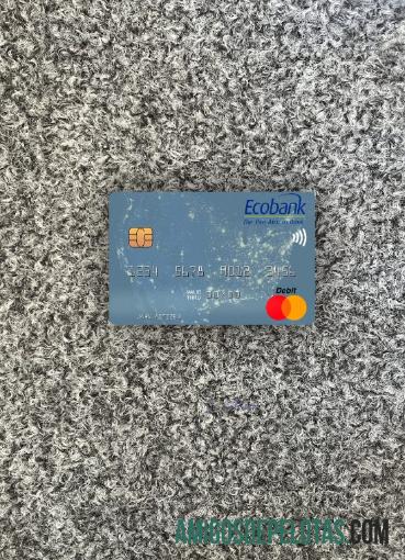 Niger Ecobank mastercard tampilan foto depan pratinjau