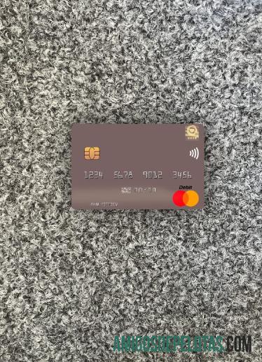 Korea Utara Daesong bank mastercard tampilan foto depan templat