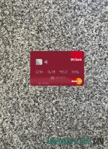 Norwegia BN bank ASA mastercard tampilan foto depan makering