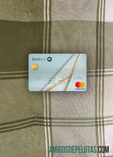 Pakistan Faysal bank mastercard tampilan foto depan pratinjau