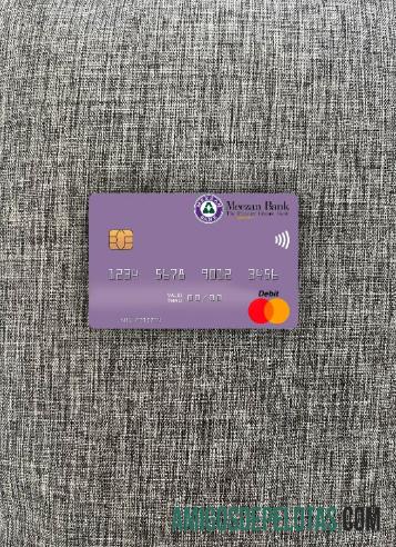 Pakistan Meezan bank Limited mastercard tampilan foto depan desain