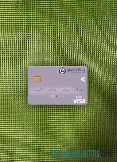 Pakistan Meezan bank Limited visa Debit kartu tampilan foto depan pratinjau