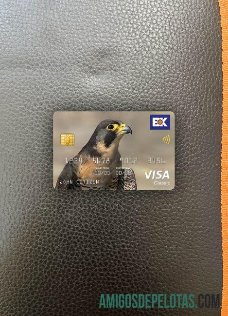 Pakistan The bank of Khyber bank visa classic kartu tampilan foto depan makering
