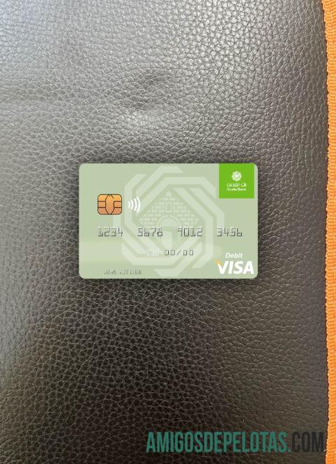 Palestina Al Quds bank visa Debit kartu tampilan foto depan templat