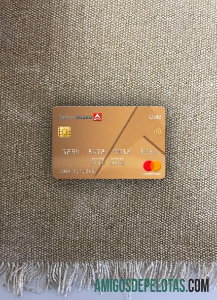 Panama Banco Aliado bank mastercard gold tampilan foto depan makering