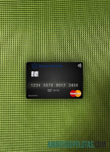 Panama Banco General mastercard tampilan foto depan sampel