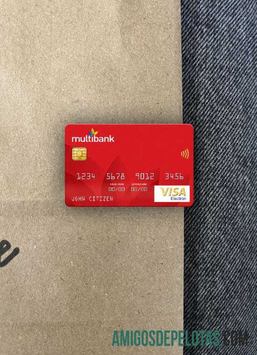 Panama Multibank visa electron kartu tampilan foto depan desain