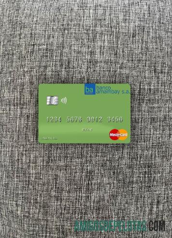 Paraguay Banco Amambay mastercard tampilan foto depan pratinjau