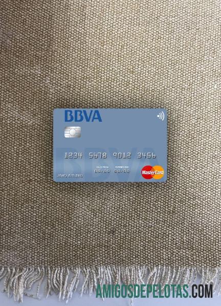 Paraguay Banco BBVA bank mastercard tampilan foto depan pratinjau